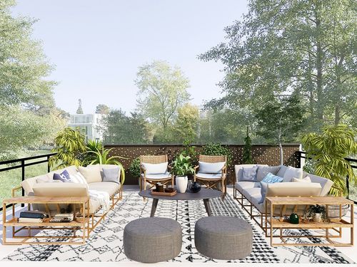 SAFAVIEH Tulum Collection Area Rug - 8' x 10', Ivory & Black, Moroccan Boho Distressed Design, Non-Shedding & Easy Care, Ideal for High Traffic Areas in Living Room, Bedroom (TUL229B) in Scandinavian Modern Patio