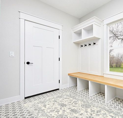 Area Rug Living Room Rugs - 5x7 Machine Washable Soft Farmhouse Boho Moroccan Floral Thin Rug Indoor Floor Carpet for Bedroom Under Dining Table Home Office Decor - Grey in White Modern Entryway