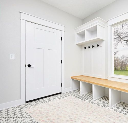 Hauteloom Tilos Dalmatian Living Room Bedroom Nursery Shag Area Rug - Shaggy Carpet - Dot Pattern - High Plush Pile - Pink, Cream, Grey, Beige - 5'3" x 7' in White Modern Entryway