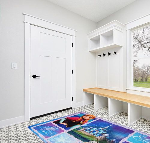 Gertmenian Kids Playroom & Game Room Carpet | Disney Frozen Olaf & Anna Childrens Rug | Kids Novelty Home Decor, Perfect Area Rug for Boys & Girls Playroom, Bedroom | 5x7 Standard, Blue, 46907 in White Modern Entryway