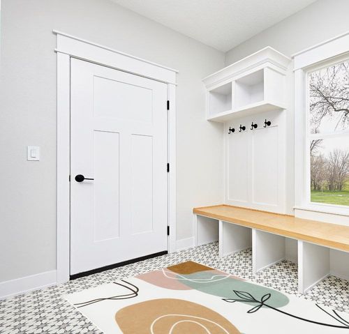 Wonnitar Boho Art 5x7 Area Rug,Modern Abstract Washable Living Room Rug,Minimalist Aesthetic Non-Slip Throw Rug for Bedroom,Non-Shedding Mid Century Floor Carpet for Dorm Den Bathroom,Pink/Green in White Modern Entryway