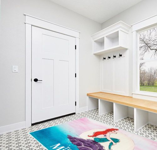 Gertmenian Kids Playroom & Game Room Carpet | Disney Princess The Little Mermaid Ariel Childrens Rug | Kids Novelty Home Decor, Area Rug for Girls Playroom, Bedroom | 54x78 Large, Pink/Blue, 47261 in White Modern Entryway