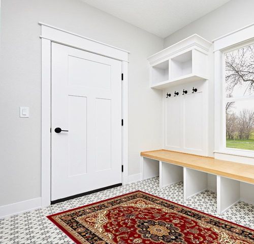 Noble Medallion Red Persian Floral Oriental Formal Traditional Area Rug 5x7 (5'3" x 7'3") Easy to Clean Stain Fade Resistant Shed Free Modern Contemporary Transitional Soft Living Dining Room Rug in White Modern Entryway