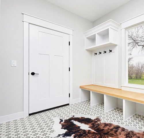 Lahome Faux Cowhide Area Rug - Cow Print Rugs for Living Room Dining Room Bedroom Western Decor, Large Premium Animal Skin Rugs, Cow Hide Print Carpet for Kids Room Nursery, Brown, 62"x75"/5.2'x6.2' in White Modern Entryway