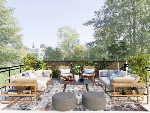 Miukiki 8x10 Area Rugs, Modern Abstract Washable Rug for Living Room, Stain Resistant Non-Shedding Distressed Area Rug with Non Slip Backing for Bedroom (Red/Grey, 8'x10') in Scandinavian Modern Patio