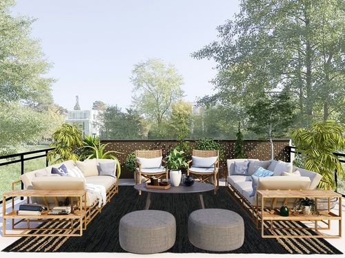 GRUHUM Jute Area Rugs 8x10ft- Natural Fibre Black Rectangular Leather Handwoven Boho Farmhouse Soft Braided Rustic Vintage Rugs for Indoor Outdoor Livingroom Bedroom Kitchen Hallways Enterways in Scandinavian Modern Patio