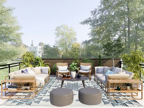 Rugs America Gallagher Collection GL50A Royal Nova Transitional Vintage Area Rug 8' x 10' in Scandinavian Modern Patio