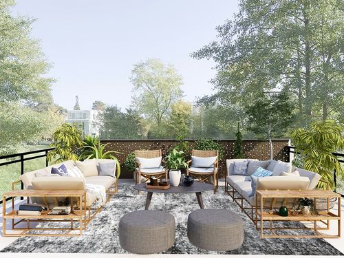 Area Rug Living Room Rugs - 8x10 Large Soft Indoor Neutral Modern Abstract Low Pile Washable Rug Carpet for Bedroom Dining Room Farmhouse Home Office - Grey in Scandinavian Modern Patio