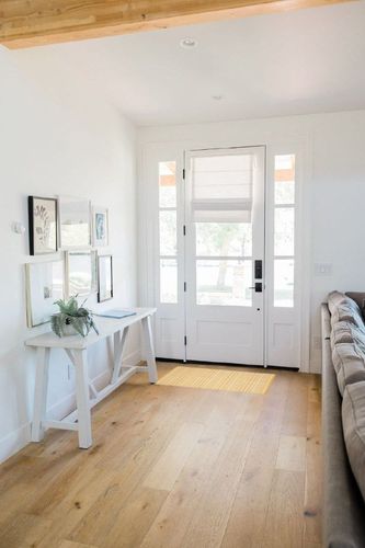 DII Woven Rugs Collection Hand-Loomed, 2x3', Honey Gold Dobby Stripe in White Scandinavian Entryway