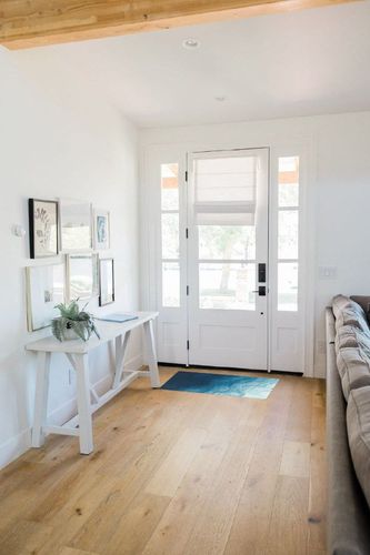 Abstract Plush Shag Bath Rugs Navy Blue Gradient Ocean Wave Soft Fluffy Floor Doormat Carpet,Non-Slip Door Mats for Living Room Bedroom Kitchen Entryway Nautical Seascape in White Scandinavian Entryway