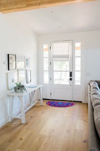 Boho Colorful Blue Flower Half Round Bath Rug Mat (2 PCS),Diatomaceous Earth Quick Dry Non Slip Absorbent Thin Bathroom Rugs,Bohemian Shower Carpet,30''x20'' (d3) in White Scandinavian Entryway