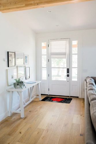 AIDOXY Large Farmhouse Rug Farmhouse Decor, Romantic Rose Black White Red Painting Abstract Mat Area Rug Home Decor Non-Slip Crystal Floor Polyester Mat 19.6x31.5inch in White Scandinavian Entryway