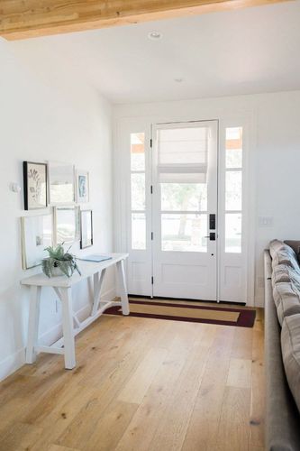 Minuteman International Contemporary II Berry Wool Hearth Rug, Rectangular in White Scandinavian Entryway
