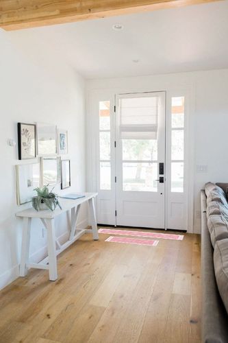 Kitchen Mat 2 Pieces, Christmas Pink Snowflake Printing Kitchen Rugs and Mats Non Slip Runner Rug Washable Floor Mats for Kitchen Home 20" x 24" + 20" x 48" in White Scandinavian Entryway