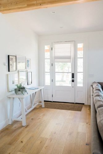 Plow & Hearth Dalton 2x3'6" Fireproof Hearth Rug | Mocha | Wool Blend Fireplace Mat | Protect Home Décor Hardwood Floor and Carpet from Sparks and Embers Wood Stove in White Scandinavian Entryway