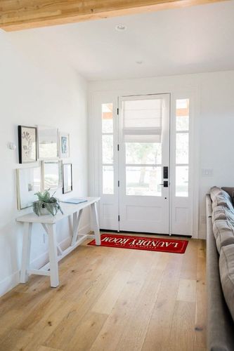 ROMAMIGO Laundry Room Rug Runner Non Slip Laundry Mats Mudroom Runner Farmhouse Kitchen Floor Mat Bathroom Laundry Room Decor Accessories(Red, 20 X 47 inch) in White Scandinavian Entryway