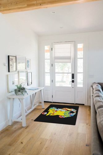 Cute Area Rugs,Large Carpet Non-Slip Washable Floor Rug, Stain Resistant Living Room Bedroom Area Rug,for Living Room Bedroom Backyard Dorm Home Decor 3ftX5ft in White Scandinavian Entryway