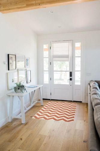 Arneshia Chevron Beige/Terracotta Indoor / Outdoor Area Rug Wade Logan Rug Size ... in White Scandinavian Entryway