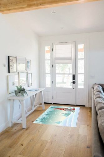 Area Rug 2x3 Feet, Christmas Gnome Tomte in Winter Rug, Rugs for Living Room Decor Bedroom Decor Kids Room, Non-Slip Living Room Rugs, Comrft Carpet Washable Rug in White Scandinavian Entryway
