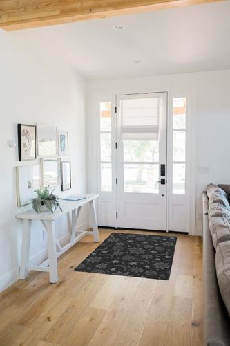 Vintage Shaggy Area Floor Rugs for Living Room Bedroom Room, Warm Fluffy Flannel Floor Carpet Mat Stars and Moon, Funny Machine Washable Area Rugs for Boys Girls Room in White Scandinavian Entryway