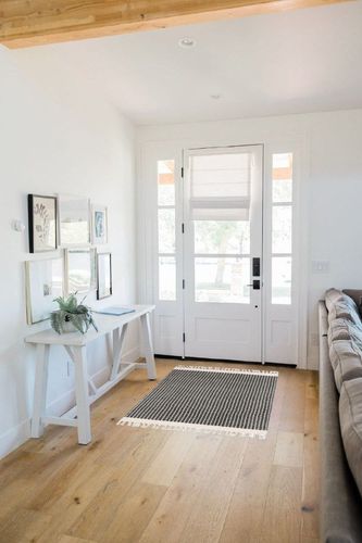 Lahome Boho Entryway Rug, 3x5 Rug for Bedroom Lightweight Washable Throw Rug Woven Cotton Bathroom Rugs with Tassels, Farmhouse Black and White Rug for Living Room Kitchen Office Dorm Gifts in White Scandinavian Entryway