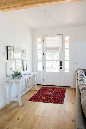 SAFAVIEH Vintage Hamadan Collection Accent Rug - 2'7" x 5', Red & Multi, Oriental Persian Design, Non-Shedding & Easy Care, Ideal for High Traffic Areas in Entryway, Living Room, Bedroom (VTH213A) in White Scandinavian Entryway