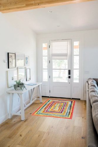 nuLOOM Hargis Labyrinth Accent Rug, 3x5, Multi in White Scandinavian Entryway