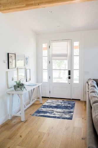 BEIMO Area Rugs for Living Room 3x5 Large Modern Machine Washable Rugs Distressed Abstract Print Blue Throw Rug for Bedroom Aesthetic, Non Slip Carpet with Gripper in White Scandinavian Entryway