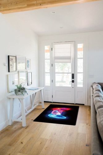 Gamer Area Rug, 59x39in Large 3D Controller Gaming Rug for Boys Room, Non-Slip Game Room Rug for Teens,Black Gaming Carpet for Kids Boys Girls Game Room Bedroom Living Room Playroom in White Scandinavian Entryway