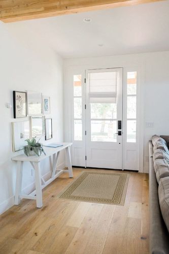 Wonnitar Modern Bordered Easy Jute 3x5 Rug,Washable Rugs for Entryway Farmhouse Kitchen Throw Rug,Non-Slip Contemporary Natural Door Mat,Non-Shedding Thin Floor Carpet for Entry Living Room Patio,Tan in White Scandinavian Entryway