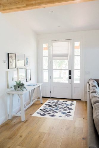 Seavish Boho Area Rug 3x5 White Rug for Bedroom Low-Pile Washable Moroccan Aztec Rug for Entryway Non-Slip Laundry Rug Soft Rustic Farmhouse Rugs for Living Room Patio Porch Dorm Kitchen in White Scandinavian Entryway