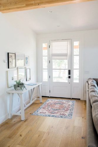 SAFAVIEH Arizona Collection Area Rug - 3' x 5', Red & Navy, Machine Washable & Slip Resistant, Oriental Distressed Design, Ideal for High Traffic Areas in Living Room, Bedroom, Dining (ARZ109Q-3) in White Scandinavian Entryway