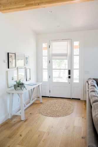 Super Area Rugs Rustic Farmhouse Living Indoor/Outdoor Reversible Braided Rug - Made in USA - Beige Mix 3' X 5' Oval in White Scandinavian Entryway