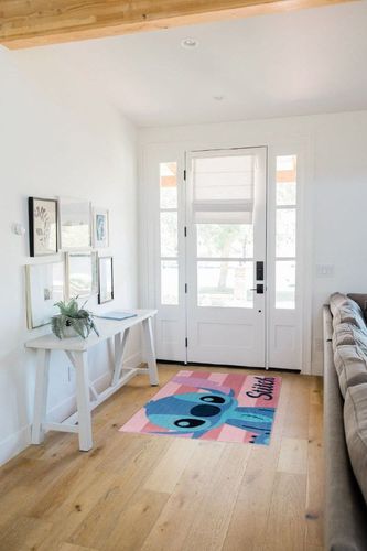 Gertmenian Kids Playroom & Game Room Carpet | Disney Lilo & Stitch Rug | Girls Bedroom Decor | 3x5 Ft Small, Pink, 19838 in White Scandinavian Entryway