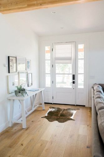 Keeko Faux Cowhide Rug Cute Cow Print Rug, Faux Fur Cow Hide Animal Rugs for Bedroom Living Room Western Home Decor Carpets 2.3x3.6 Feet Saddle Brown in White Scandinavian Entryway