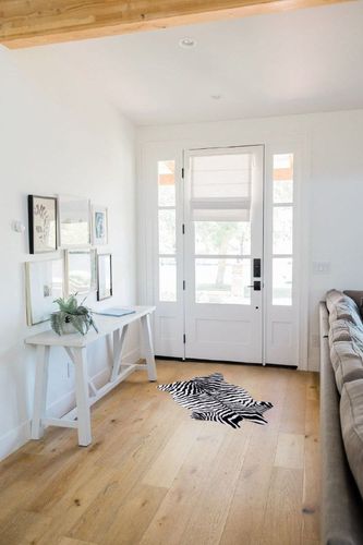 Faux Fur Zebra Animal Print Rug Perfect Throw Area Rug Carpet Floor Mat for Office/Kids Room/Under Tables/Smaller Area 3.6x2.3 feet in White Scandinavian Entryway