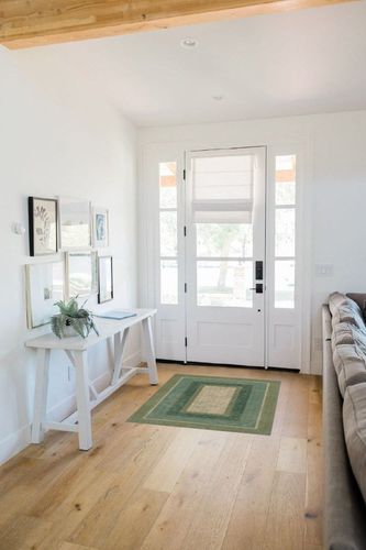 Brumlow Mills Muted Braided Print Home Indoor Area Rug for Living Room Decor, Dining, Kitchen Rug, or Bedroom Mat, 2'6" x 3'10", Green in White Scandinavian Entryway