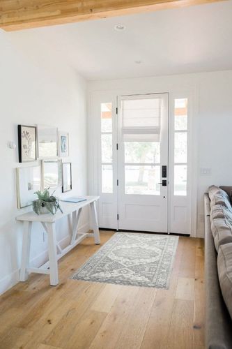 MaxRugrs Kitchen Rug Runner for Hallways 2'6"x6' No Crease Machine Washable Stain Resistant Non Skid Rubber Backing Mat-Bedroom & Laundry - Vintage Floor Carpet Family & Pet Friendly in White Scandinavian Entryway