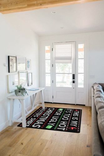 LIICHEES This is My Its Too Hot for Ugly Christmas Sweaters Shirt Area Rug 63x48in Washable Rugs for Living Room Bedroom Large Rug Indoor Decorative Carpet Yoga Mat in White Scandinavian Entryway