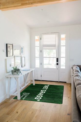 Keep Off Wet Grass Area Rugs Green Modern Large Carpet Neutral Non-Slip Floor Mat Easy Cleaning Rugs for Bedroom Livingroom Playroom Home Decor Mat 63X47inch in White Scandinavian Entryway