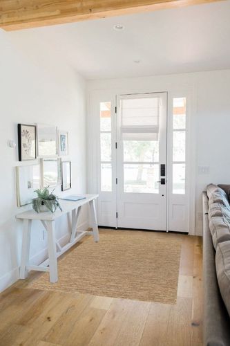 Modern Heather Multi-Tonal Solid Earth 31EA Gracie Oaks Rug Size: Rectangle 3’6 ... in White Scandinavian Entryway