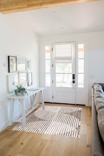 Abani Striped Beige & Ivory Contemporary 4’ x 6’ Area Rug - Modern Mid-Century Print Non-Shed Living Room Rug Rugs in White Scandinavian Entryway
