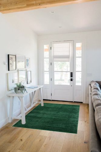 SAFAVIEH Vision Collection Accent Rug - 4' x 6', Dark Green, Modern Ombre Tonal Chic Design, Non-Shedding & Easy Care, Ideal for High Traffic Areas in Entryway, Living Room, Bedroom (VSN606Y) in White Scandinavian Entryway
