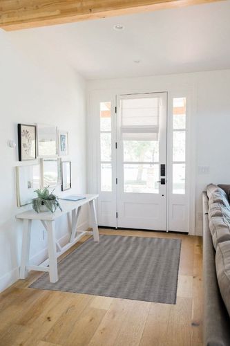 Nourison Positano Indoor/Outdoor Charcoal 4' x 6' Area Rug, Easy Cleaning, Non Shedding, Bed Room, Living Room, Dining Room, Backyard, Deck, Patio (4x6) in White Scandinavian Entryway