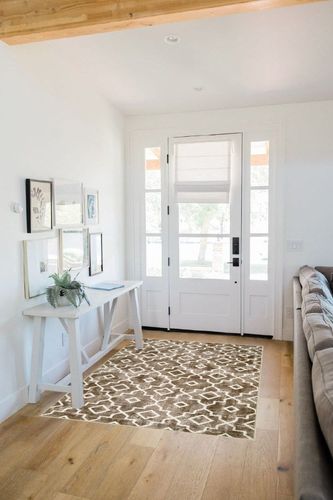 Wonnitar Moroccan Area Rug - Washable 4x6 Brown Bedroom Rugs,Large Throw Rugs for Living Room,Non-Slip Modern Geometric Non-Shedding Soft Floor Mat for Entry Bathroom Dining Room in White Scandinavian Entryway
