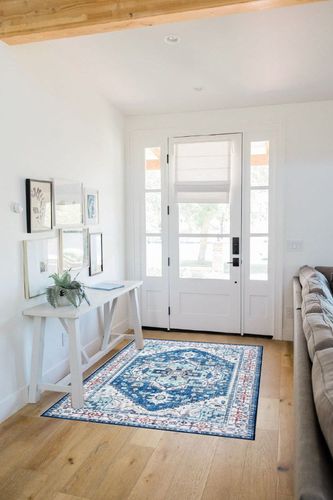 SONGLET 4x6 Area Rugs，Washable Rug in White Scandinavian Entryway