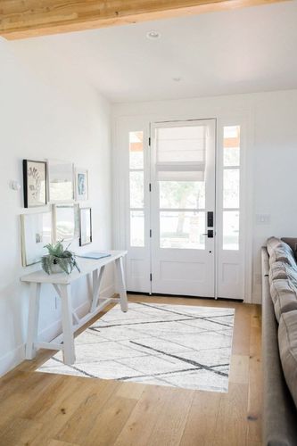 NuLOOM Thigpen Contemporary Area Rug, 4' x 6', Grey in White Scandinavian Entryway