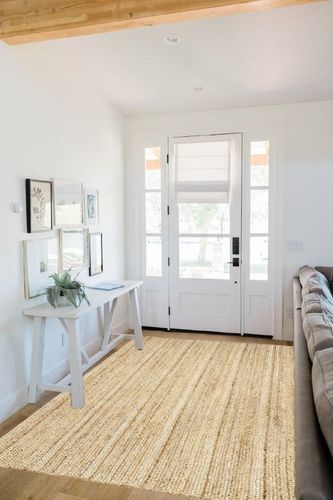 ‎Natural ‎Farmhouse ‎Braided ‎Kitchen, Bedroom, Living Room, Hallway, Dining Room ‎Area Rug in White Scandinavian Entryway