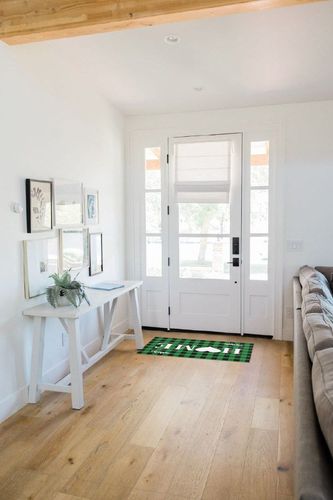 Outdoor Rug Carpet Indoor Area-Rug Merry Christmas Tree Winter Snow Green Black Buffalo Plaid Washable High Traffic Bedroom Kitchen Mat Backyard Patio Porch Rug, 5 X 8 in White Scandinavian Entryway