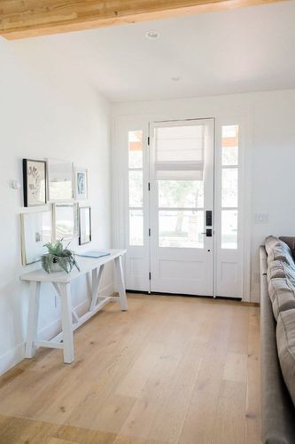 nuLOOM Ago Geometric Wool Area Rug, 5x8, Cream in White Scandinavian Entryway